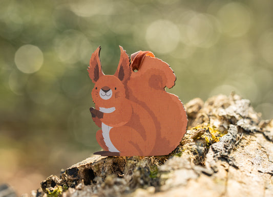 WHOLESALE - RED SQUIRREL DECORATION - PACK OF 5