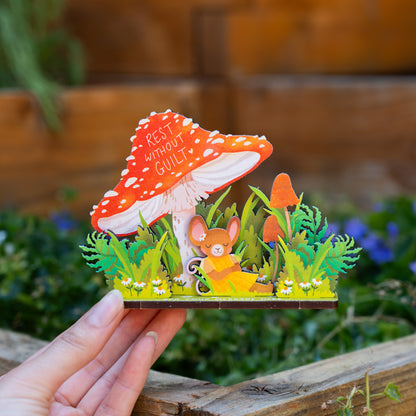 REST WITHOUT GUILT POP OUT CARD - PERSONALISABLE