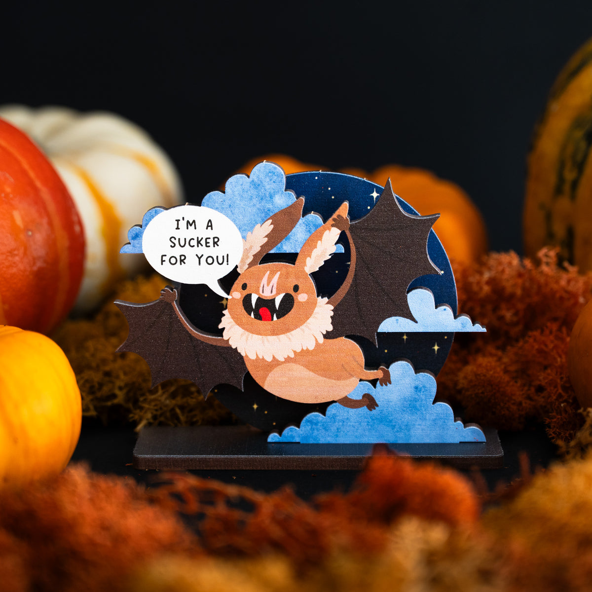 SUCKER FOR YOU BAT POP OUT CARD - PERSONALISABLE