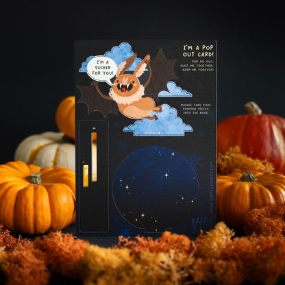 SUCKER FOR YOU BAT POP OUT CARD - PERSONALISABLE