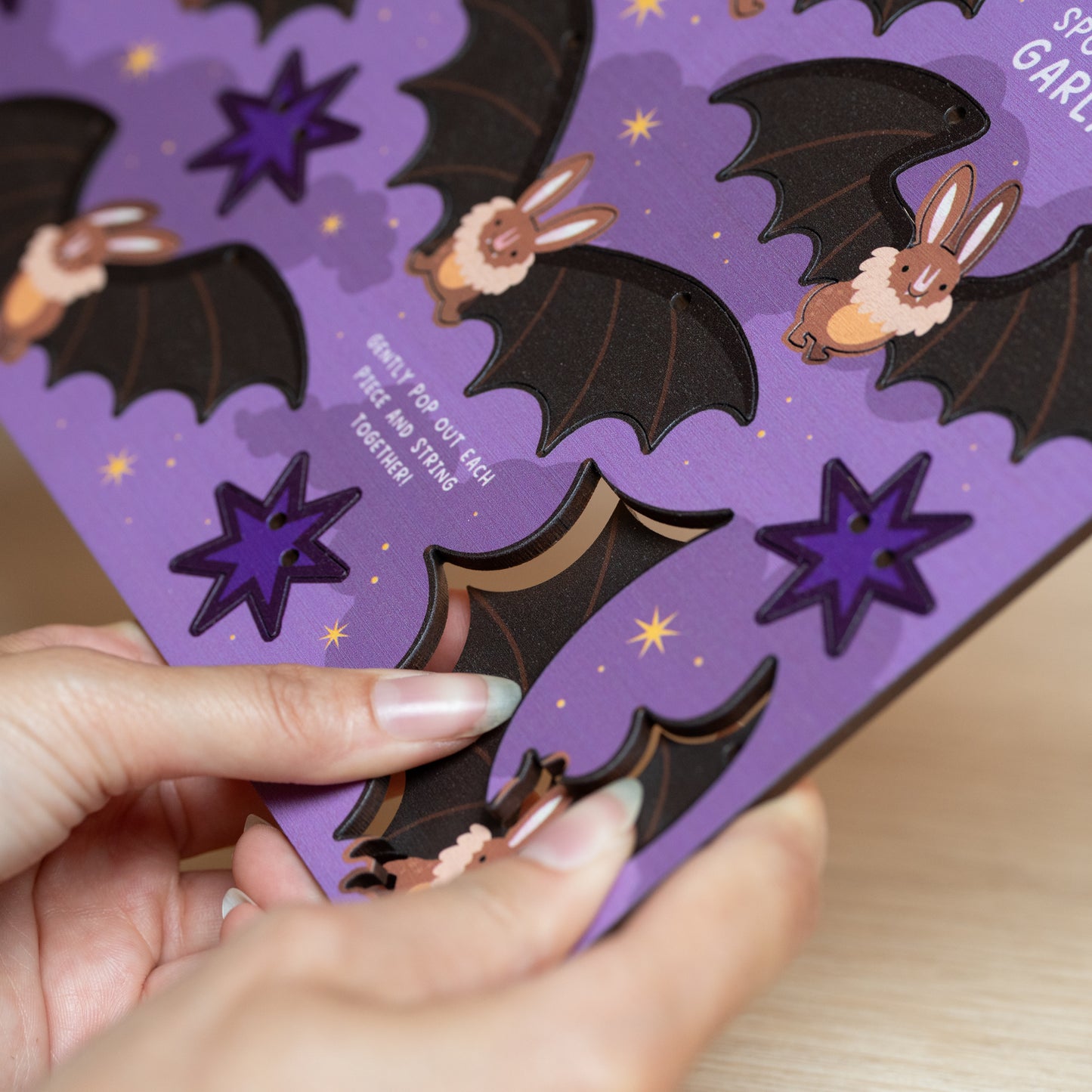 MAKE YOUR OWN BATS & STARS HALLOWEEN GARLAND