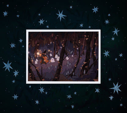 HAUNTED FOREST ART PRINT