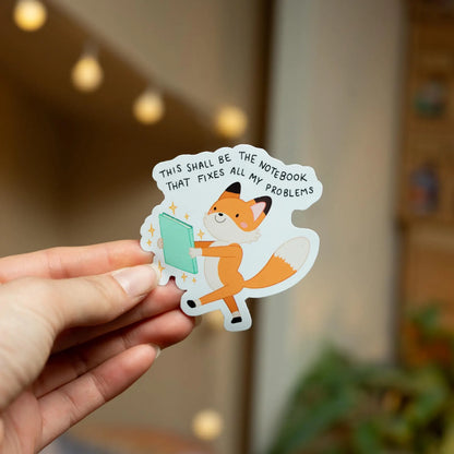 THIS SHALL BE THE NOTEBOOK DIE CUT STICKER