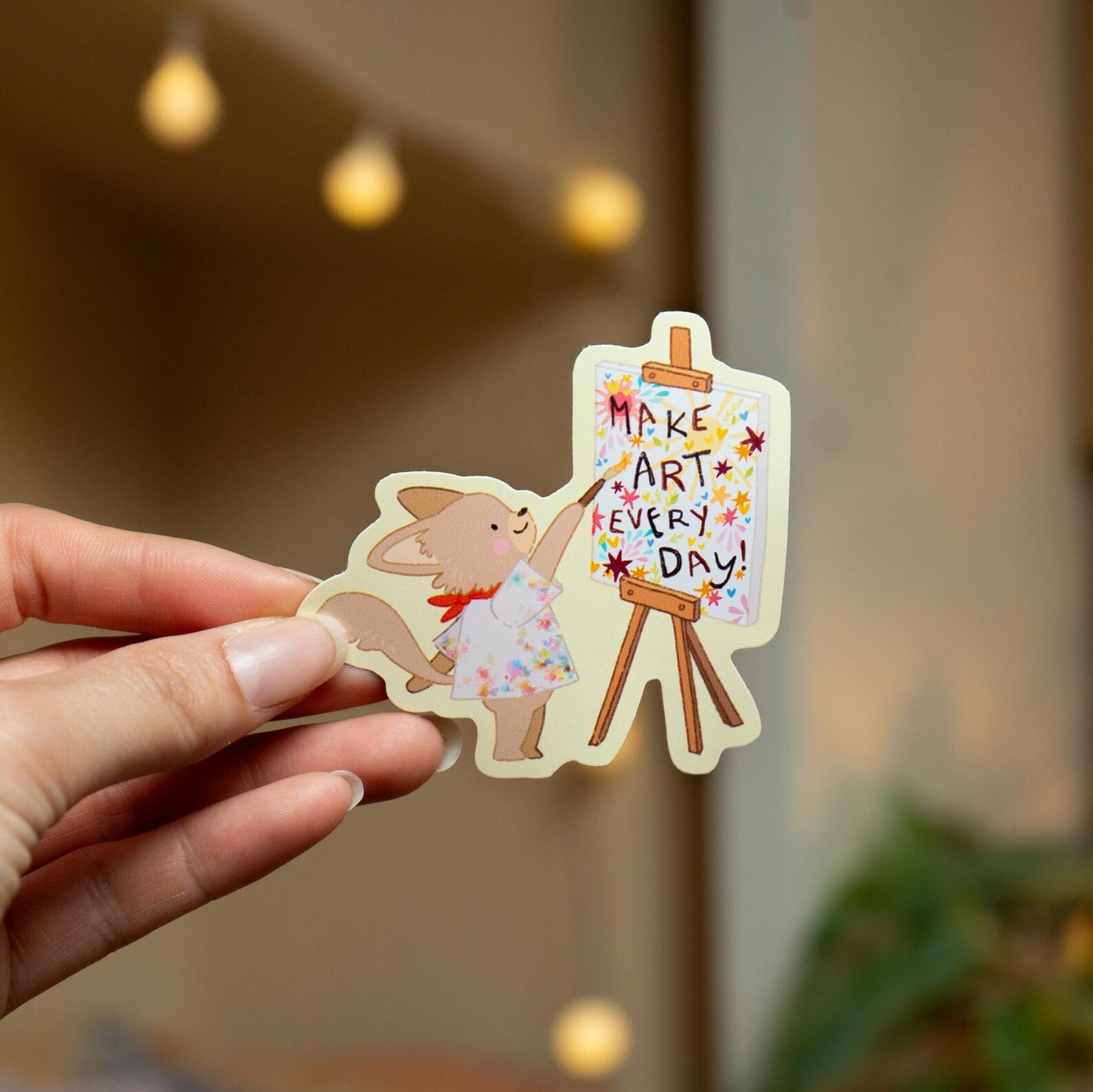 MAKE ART EVERYDAY DIE CUT STICKER