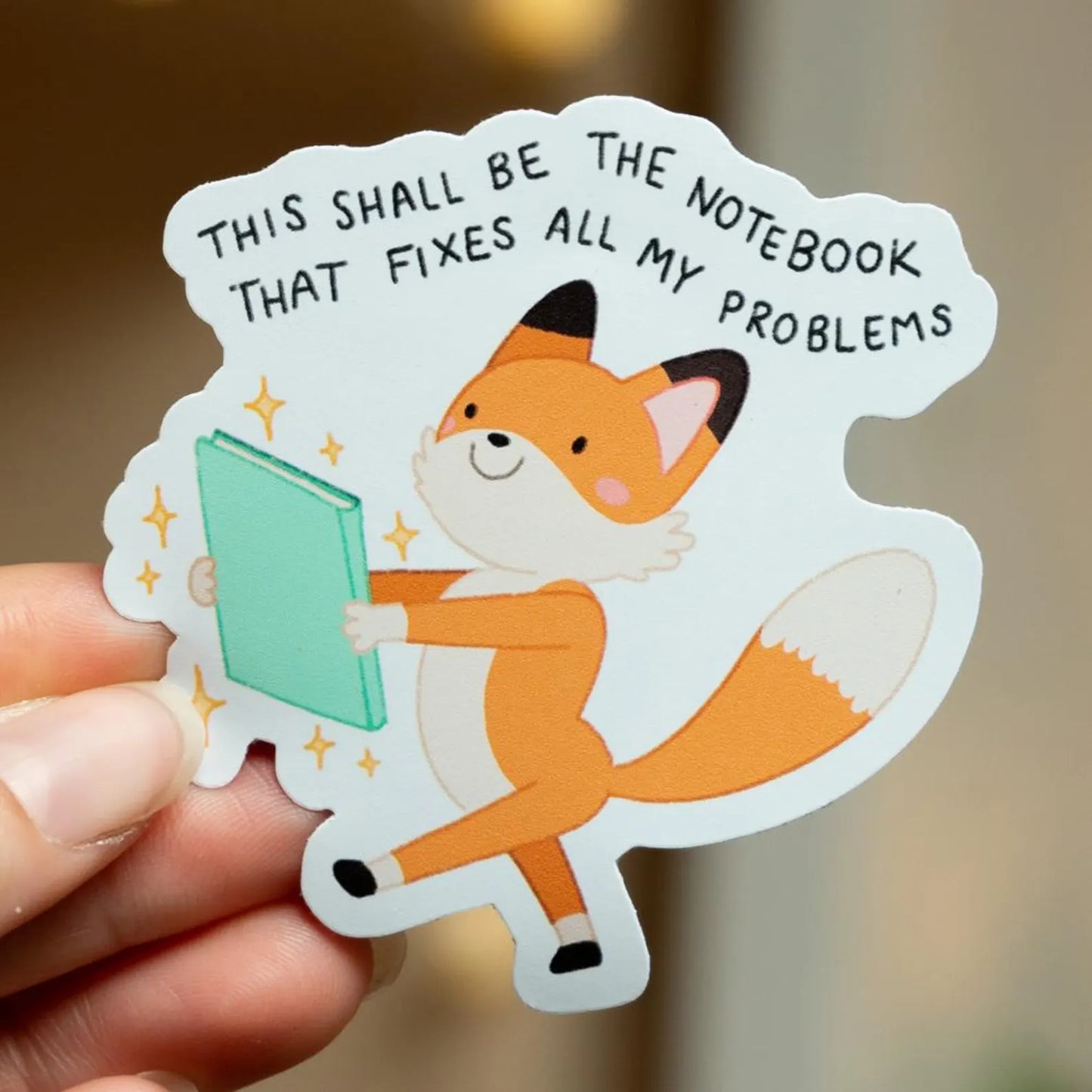 THIS SHALL BE THE NOTEBOOK DIE CUT STICKER