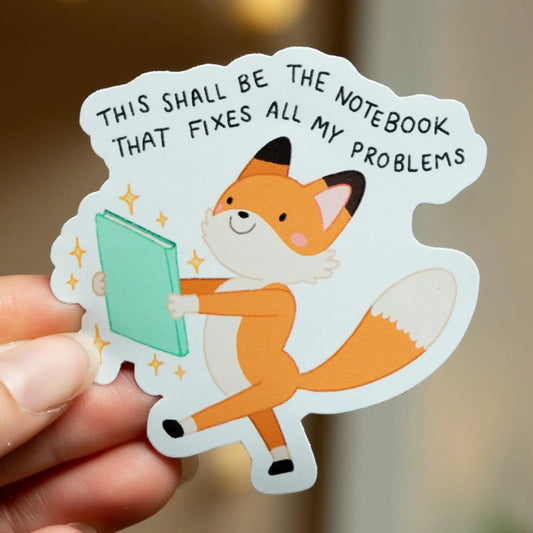 THIS SHALL BE THE NOTEBOOK DIE CUT STICKER