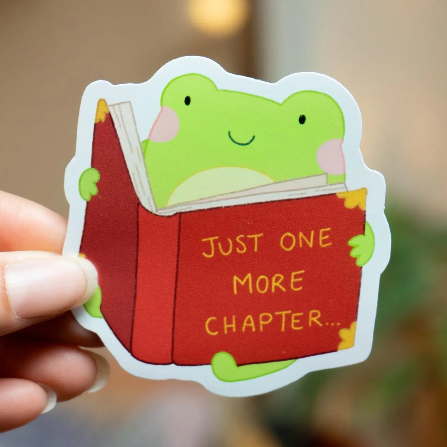 JUST ONE MORE CHAPTER DIE CUT STICKER